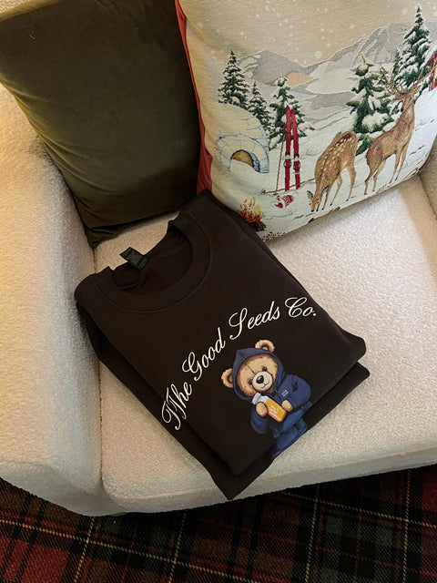 Brown Teddy Bear Crewneck