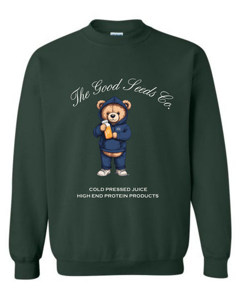 Green Teddy Bear Crewneck