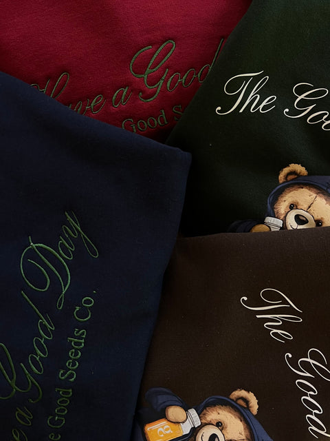 Green Teddy Bear Crewneck